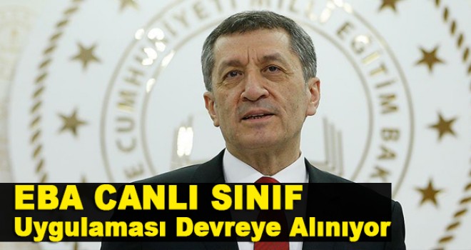 'EBA Canlı Sınıf' uygulaması devreye alınacak