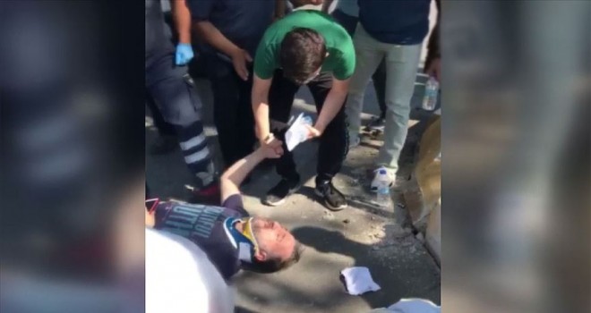 Kazada yaralanan babadan sınava girecek oğluna moral