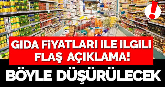 Gıda fiyatlarıyla ilgili yeni düzenleme!