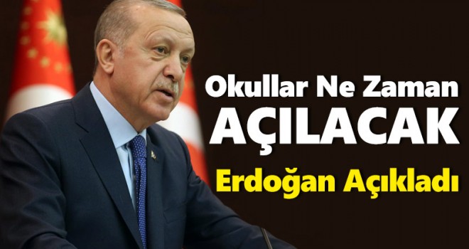 Başkan Erdoğan'ın Son dakika yüz yüze eğitim kararı