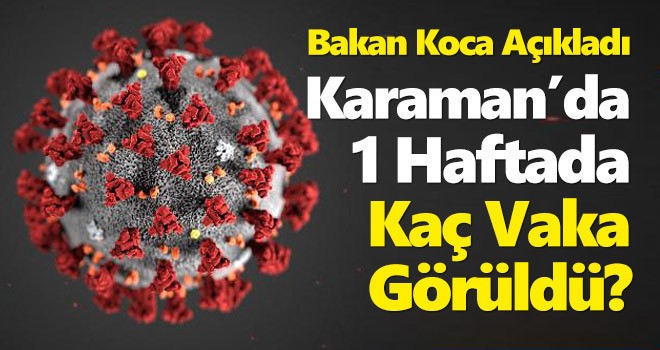 Bakan Koca vaka sayılarını açıkladı: Türkiye yükseliyor, Karaman düşüyor!