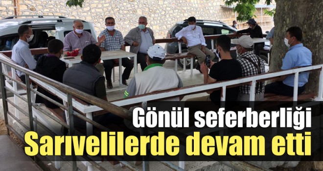 Gönül seferberliği Sarıveliler’de devam etti