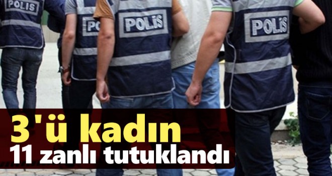 Karaman'da uyuşturucu operasyonunda 11 tutuklama