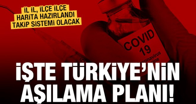 İşte Türkiye'nin aşılama planı