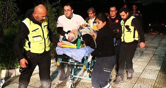 Falezlerden düştüğü kayalıkta saatlerce yardım bekledi