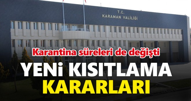 Bakanlıktan yeni kısıtlama kararı