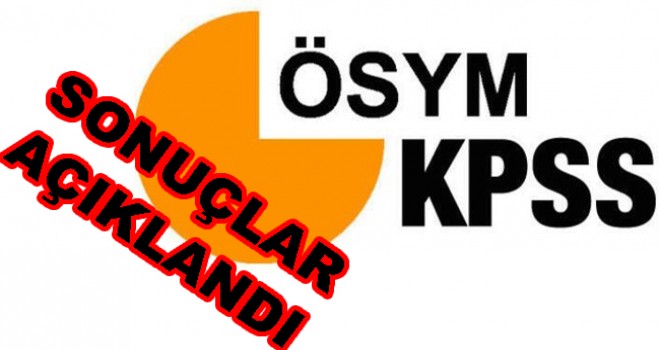 KPSS ortaöğretim sonuçları açıklandı!