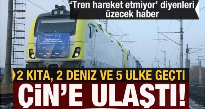 Çin’e ihracat treni yolculuğunu tamamladı