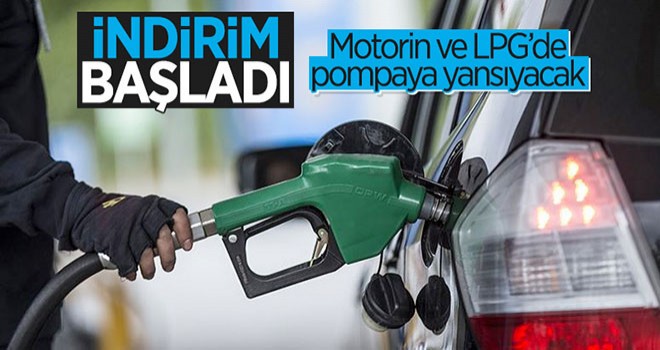 Akaryakıtta indirim