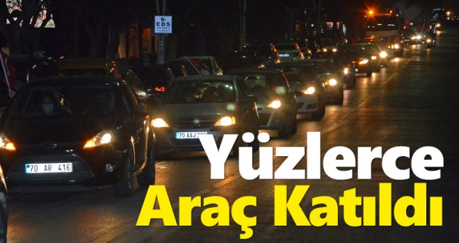 Karaman'da 29 Ekim Konvoyu