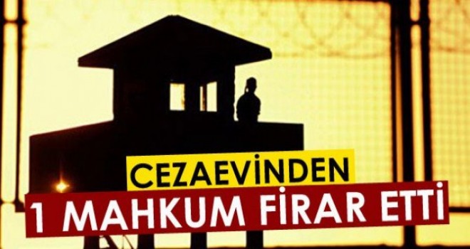 Karaman'da Bir Mahkum Cezaevinden Firar Etti
