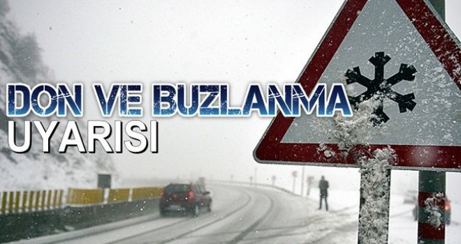 İç Anadolu'da 4 il için buzlanma uyarısı