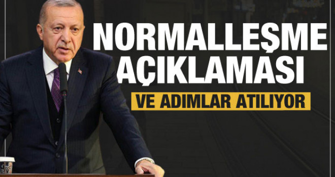 Cumhurbaşkanı Erdoğan'dan bayram sonrası normalleşme açıklaması
