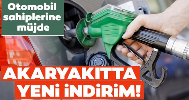Benzinde 9 kuruşluk indirim geldi