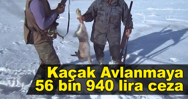 Kaçak Avlanmaya 56 bin 940 lira ceza