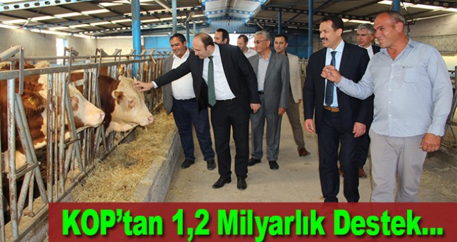 KOP'tan kalkınmaya 1,2 milyar liralık destek