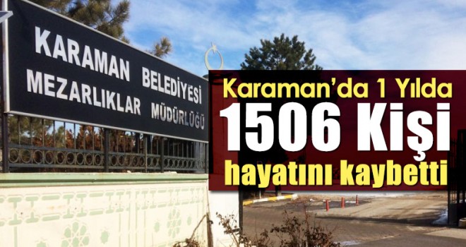 2019'da Karaman'da Kaç Kişi Hayatını Kaybetti