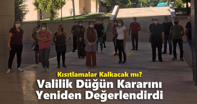 Karaman'da düğün kısıtlamaları kararı yeniden görüşüldü
