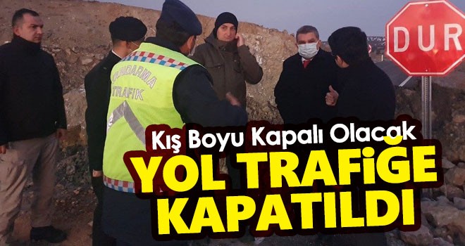 Ayrancı Erdemli yolu trafiğe kapatıldı
