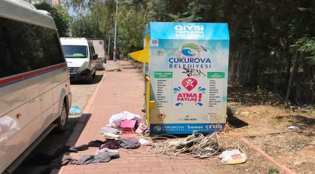 Yardım kutusundaki kıyafetleri çaldılar