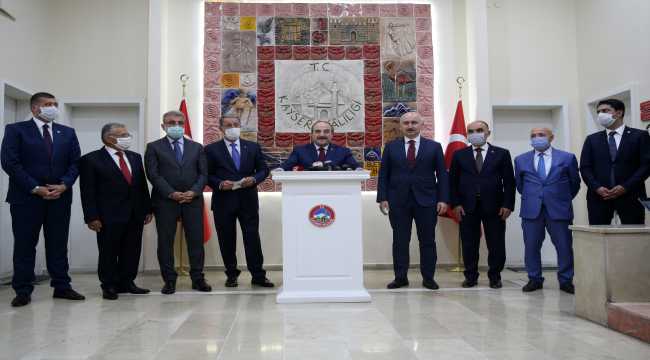 Bakanlar Akar, Varank ve Karaismailoğlu, Kayseri Valiliğini ziyaret etti