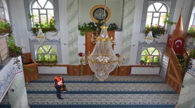 Bünyan'da camiler dezenfekte edildi