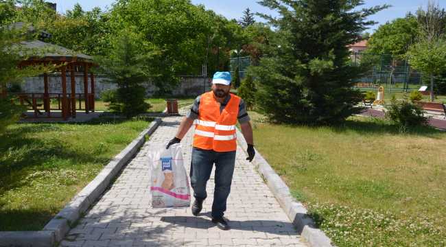 Bünyan'da sokak hayvanlarına düzenli mama ve su desteği sağlanıyor

