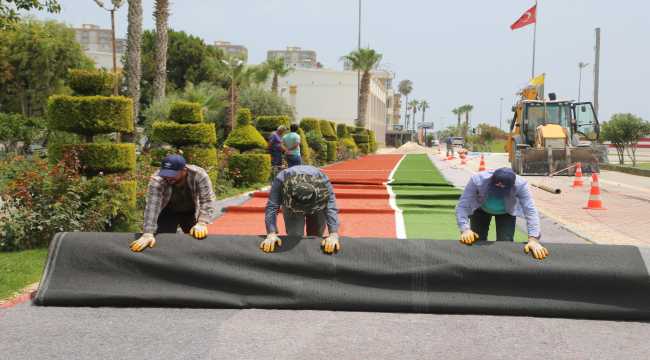 Erdemli Belediyesinden eklem rahatsızlığı bulunan vatandaşlara yürüyüş yolu
