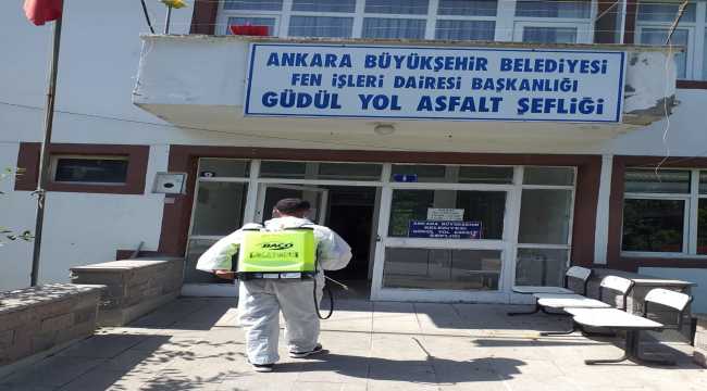 Güdül'de dezenfekte çalışması yapıldı