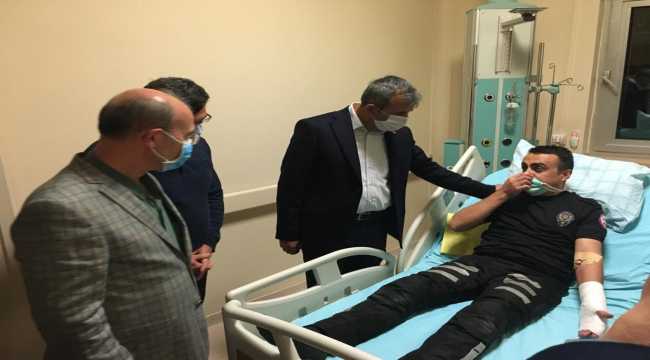 Polis Ekibine Zanlıları Minibüsü Çarptı! 7 Yaralı