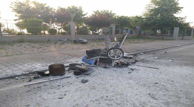 Hatay'da mısır tezgahındaki tüpün patlaması sonucu seyyar satıcı yaralandı
