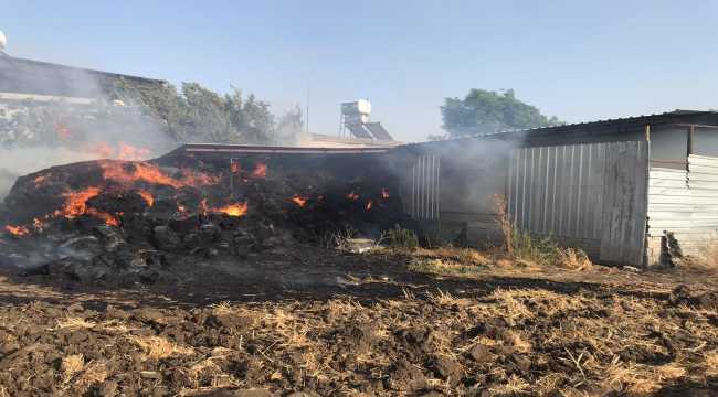 Hatay'da samanlıkta çıkan yangın söndürüldü