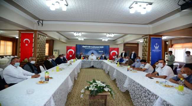 Kahramankazan Belediye Başkanı Oğuz, muhtarlarla buluştu