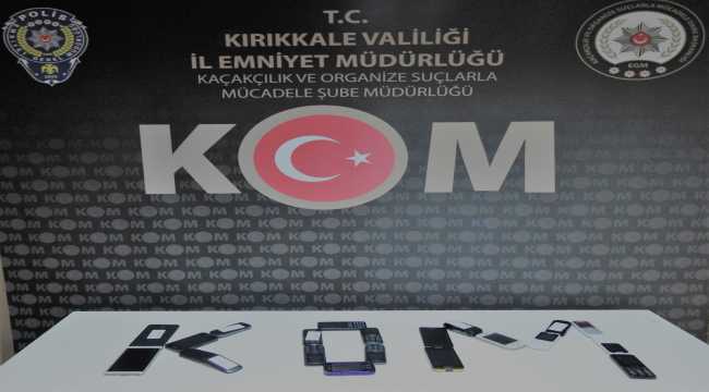 Kırıkkale'de gümrük kaçağı cep telefonu operasyonu