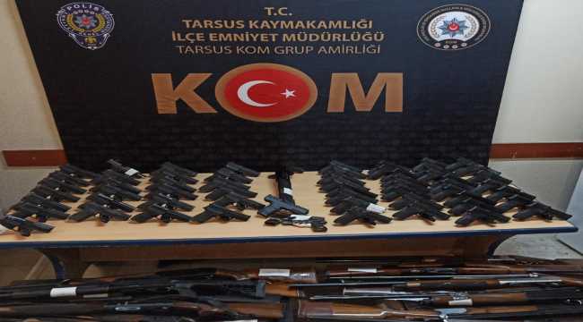 Mersin'de yasa dışı silah ticareti operasyonu: 13 gözaltı 