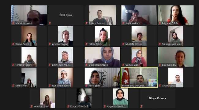 Şarkışla'ya yeni atanan öğretmenler VKS ile toplandı 