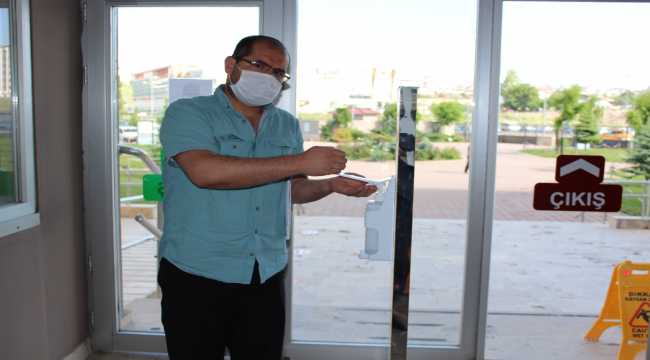 Sivas Adliye Sarayında Kovid-19 tedbirleri artırıldı 