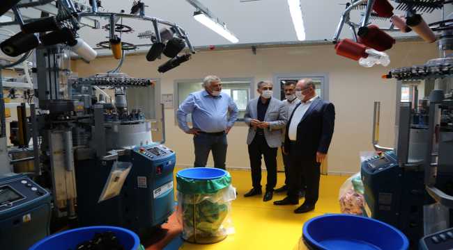 Sivas Belediye Başkanı Bilgin'den fabrika ziyareti