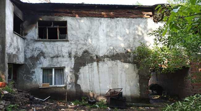 Sivas'taki ev yangınında hasar oluştu 
