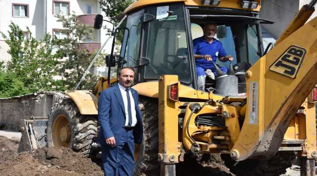 Tomarza'da altyapı çalışmaları 