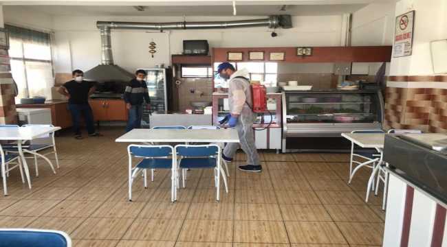 Tomarza'da koronavirüs tedbirleri 