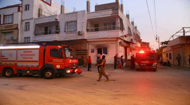 Adana'da aile sağlığı merkezinde yangın çıktı