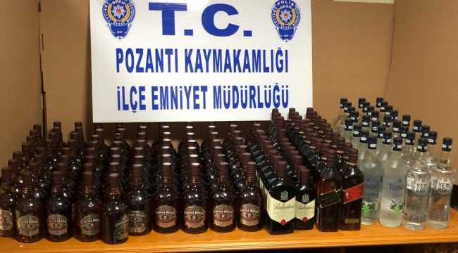 Adana'da kaçak ve sahte içki operasyonu
