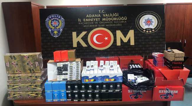 Adana'da kaçakçılık operasyonunda 2 şüpheli gözaltına alındı