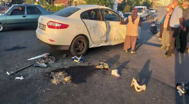 Aksaray'da otomobil ile motosikletin çarpışması sonucu 1 kişi öldü