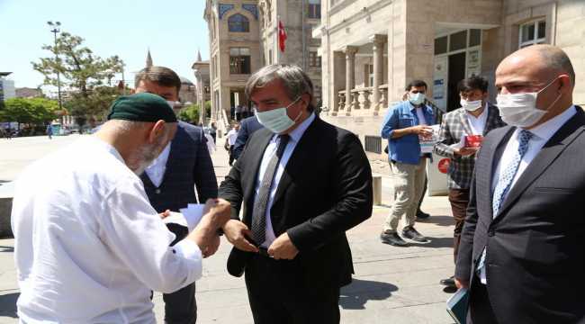 Aksaray Valisi Hamza Aydoğdu, esnafları ziyaret etti