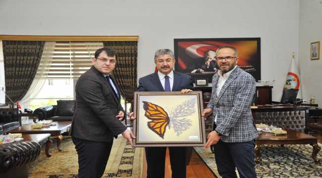 Aladağ Kaymakamı Üçüncü'den Vali Yılmaz'a ziyaret