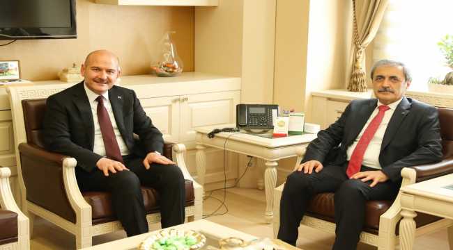 Bakan Soylu'dan Yargıtay Cumhuriyet Başsavcısı Şahin'e ziyaret