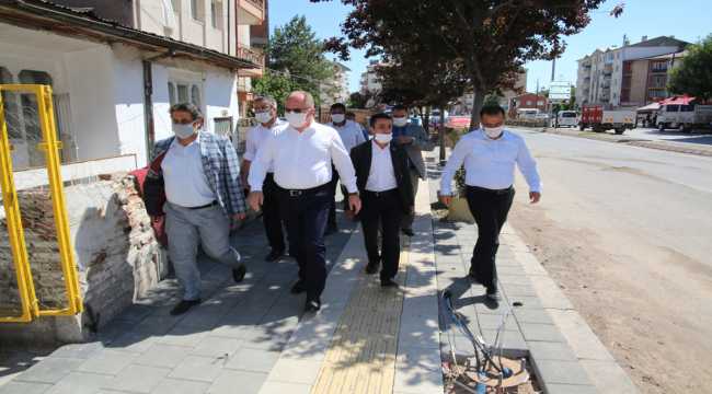 Başkan Bilgin, çalışmaları yerinde inceledi