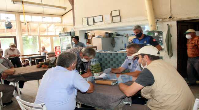 Beypazarı'nda Kovid-19 tedbirleriyle ilgili denetimler sürüyor